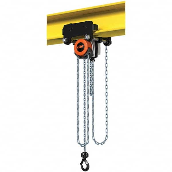 CM - 1,102 Lb Capacity, 15' Lift Height, Manual Chain Hoist - Makers Industrial Supply