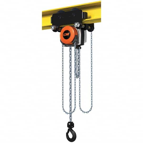 CM - 6,614 Lb Capacity, 30' Lift Height, Manual Chain Hoist - Makers Industrial Supply