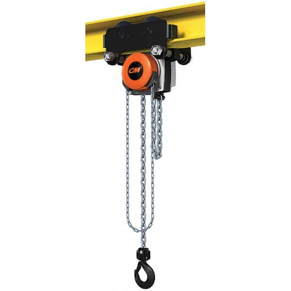 CM - 6,614 Lb Capacity, 15' Lift Height, Manual Chain Hoist - Makers Industrial Supply