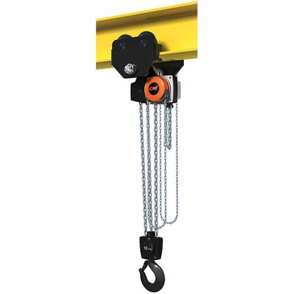 CM - 22,046 Lb Capacity, 15' Lift Height, Manual Chain Hoist - Makers Industrial Supply