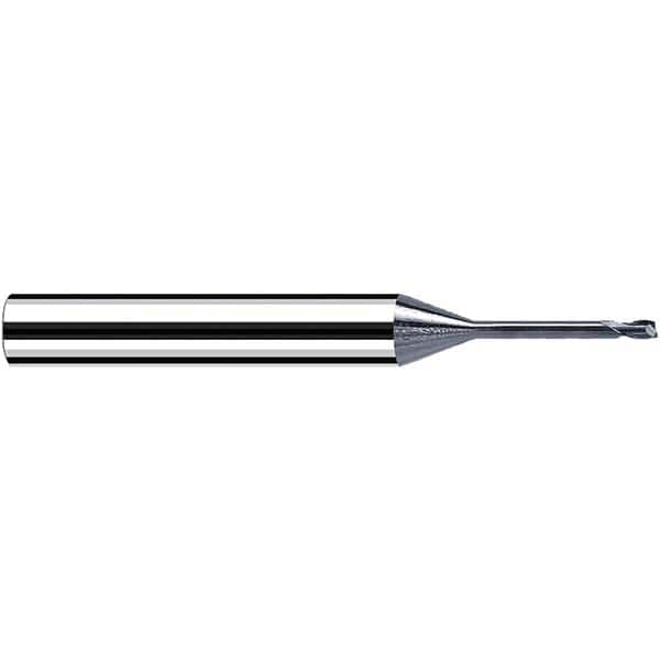 Fraisa - 2.5mm Diam 2 Flute Solid Carbide 0.5mm Corner Radius End Mill - Makers Industrial Supply