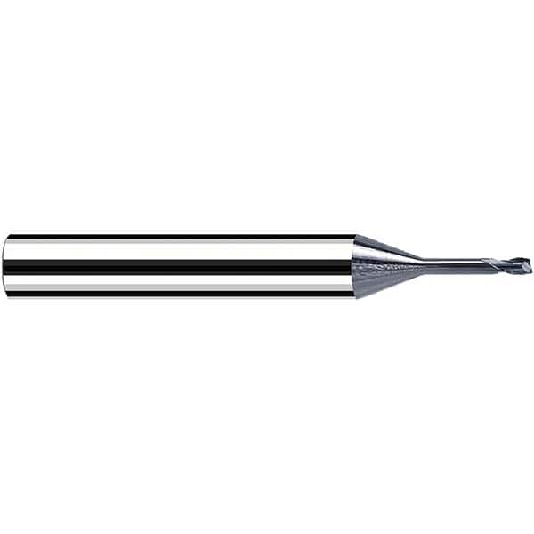 Fraisa - 1mm Diam 2 Flute Solid Carbide 0.3mm Corner Radius End Mill - Makers Industrial Supply