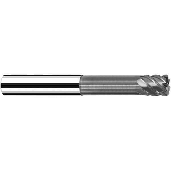 Fraisa - 5mm Diam 4 Flute Solid Carbide 0.5mm Corner Radius End Mill - Makers Industrial Supply