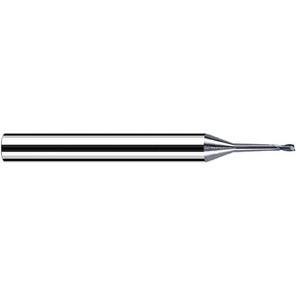 Fraisa - 2.5mm Diam 2 Flute Solid Carbide 0.2mm Corner Radius End Mill - Makers Industrial Supply