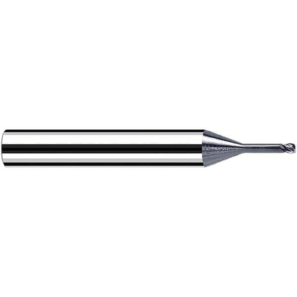 Fraisa - 2.5mm Diam 4 Flute Solid Carbide 0.2mm Corner Radius End Mill - Makers Industrial Supply