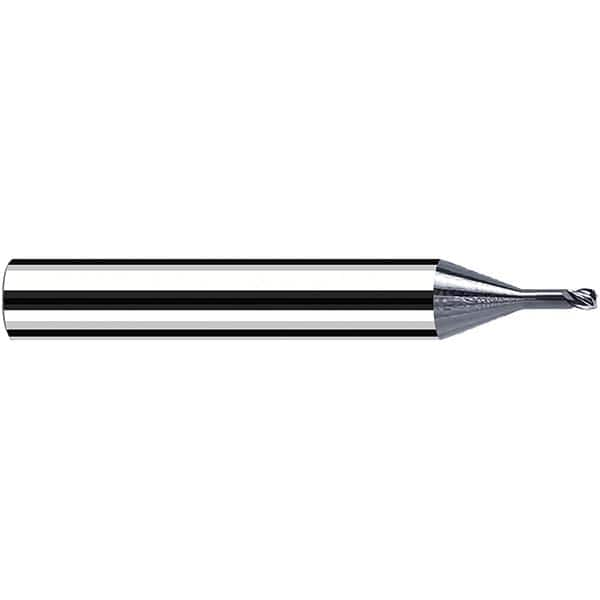 Fraisa - 2.5mm Diam 4 Flute Solid Carbide 0.2mm Corner Radius End Mill - Makers Industrial Supply