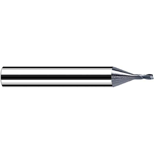 Fraisa - 2.5mm Diam 2 Flute Solid Carbide 0.5mm Corner Radius End Mill - Makers Industrial Supply