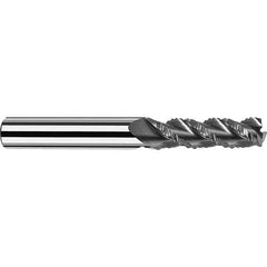 Square End Mill: 3/4'' Dia, 2-1/2'' LOC, 3/4'' Shank Dia, 5'' OAL, 3 Flutes, Solid Carbide Single End, Celero Finish, Spiral Flute, 40 ° Helix, Centercutting, RH Cut, RH Flute, Series AX-FP