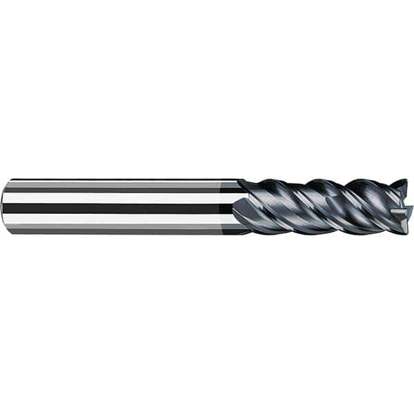 Fraisa - 3/8" Diam 4 Flute Solid Carbide 0.06" Corner Radius End Mill - Makers Industrial Supply