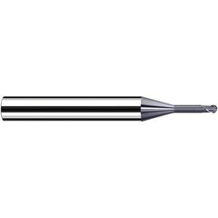 Fraisa - 0.4mm Diam, 3.6mm LOC, 2 Flute Solid Carbide Ball End Mill - Makers Industrial Supply