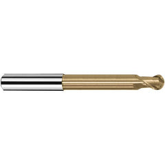 Fraisa - 2mm Diam, 3mm LOC, 2 Flute Solid Carbide Ball End Mill - Makers Industrial Supply