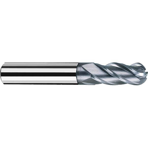 Fraisa - 5/8" Diam, 1-1/4" LOC, 4 Flute Solid Carbide Ball End Mill - Makers Industrial Supply