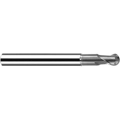 Fraisa - 3/8" Diam, 3/8" LOC, 2 Flute Solid Carbide Ball End Mill - Makers Industrial Supply