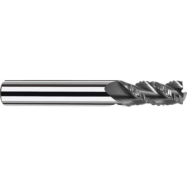 Fraisa - 3/8" Diam, 1" LOC, 3 Flute Solid Carbide Roughing Square End Mill - Makers Industrial Supply