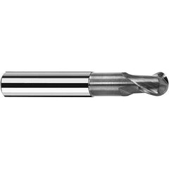 Fraisa - 3mm Diam, 4mm LOC, 2 Flute Solid Carbide Ball End Mill - Makers Industrial Supply