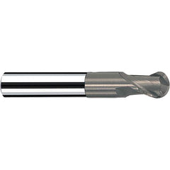 Fraisa - 1/8" Diam, 1/8" LOC, 2 Flute Solid Carbide Ball End Mill - Makers Industrial Supply