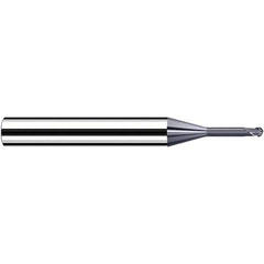 Fraisa - 2.5mm Diam, 3.6mm LOC, 2 Flute Solid Carbide Ball End Mill - Makers Industrial Supply