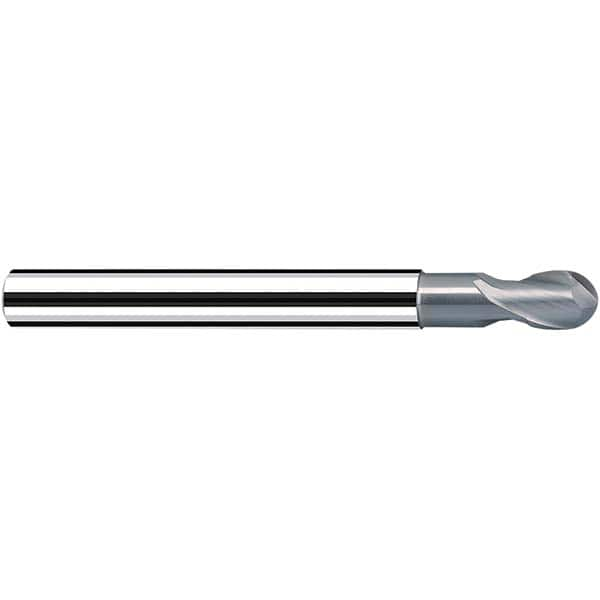 Fraisa - 3mm Diam, 4mm LOC, 2 Flute Solid Carbide Ball End Mill - Makers Industrial Supply