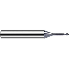 Fraisa - 1.5mm Diam, 1.5mm LOC, 2 Flute Solid Carbide Ball End Mill - Makers Industrial Supply