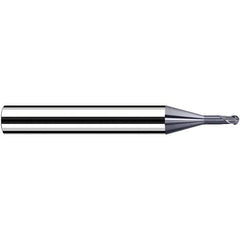 Fraisa - 0.5mm Diam, 3.6mm LOC, 2 Flute Solid Carbide Ball End Mill - Makers Industrial Supply