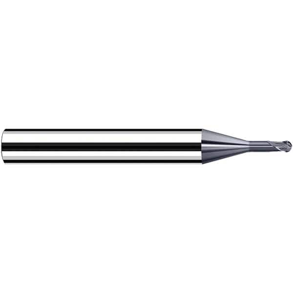 Fraisa - 3mm Diam, 3.6mm LOC, 2 Flute Solid Carbide Ball End Mill - Makers Industrial Supply