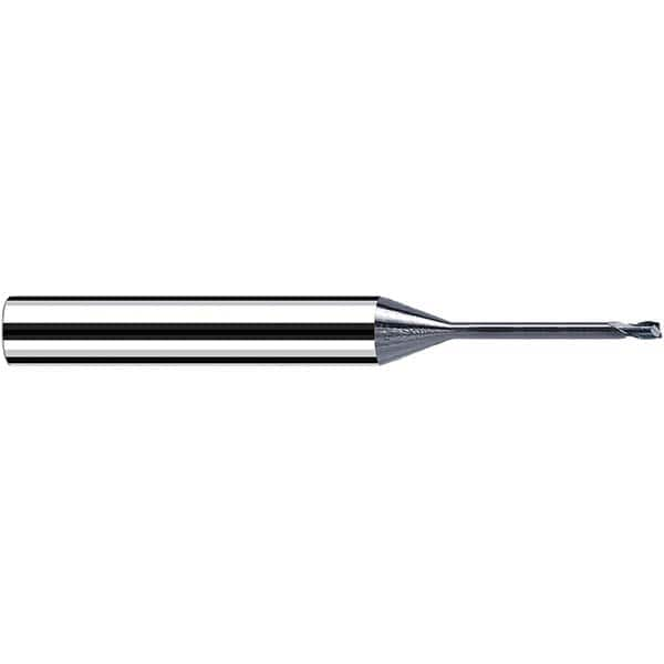 Fraisa - 0.2mm, 6mm LOC, 57mm OAL, 2 Flute Solid Carbide Square End Mill - Makers Industrial Supply