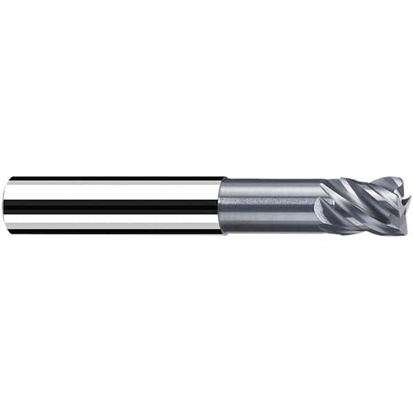 Fraisa - 4mm Diam 4 Flute Solid Carbide 1mm Corner Radius End Mill - Makers Industrial Supply