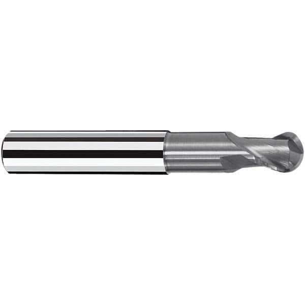 Fraisa - 2mm Diam, 3mm LOC, 2 Flute Solid Carbide Ball End Mill - Makers Industrial Supply