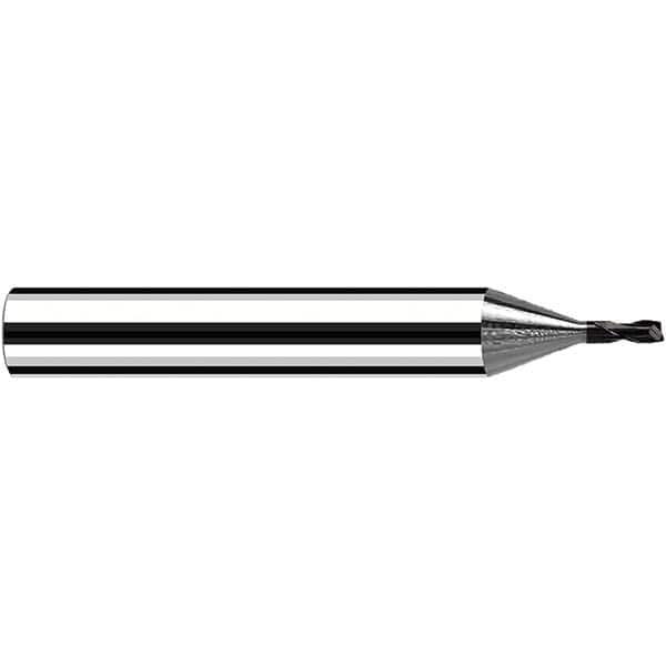 Fraisa - 4mm Diam 2 Flute Solid Carbide 0.5mm Corner Radius End Mill - Makers Industrial Supply