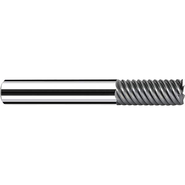 Fraisa - 1, 2" LOC, 1" Shank Diam, 5" OAL, 7 Flute Solid Carbide Square End Mill - Makers Industrial Supply