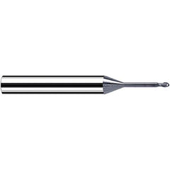 Fraisa - 2mm Diam, 2mm LOC, 2 Flute Solid Carbide Ball End Mill - Makers Industrial Supply