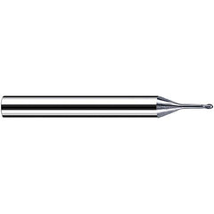 Fraisa - 0.5mm Diam, 0.4mm LOC, 2 Flute Solid Carbide Ball End Mill - Makers Industrial Supply