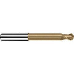 Fraisa - 1/4" Diam, 1/4" LOC, 2 Flute Solid Carbide Ball End Mill - Makers Industrial Supply