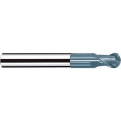 Fraisa - 1/8" Diam, 1/8" LOC, 2 Flute Solid Carbide Ball End Mill - Makers Industrial Supply