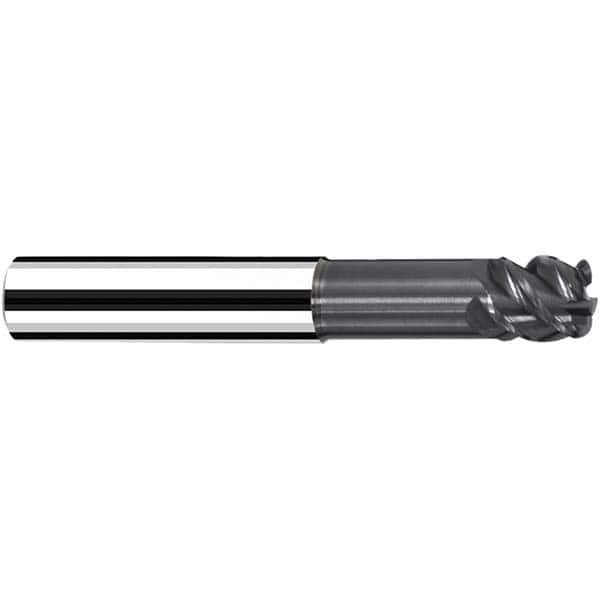 Fraisa - 3/8" Diam 4 Flute Solid Carbide 0.08" Corner Radius End Mill - Makers Industrial Supply