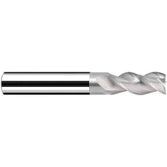 Square End Mill: 38mm LOC, 104mm OAL, 3 Flutes, Solid Carbide Single End, Celero Finish, Spiral Flute, 40 ™ Variable Helix, Centercutting, RH Cut, RH Flute, Series AX-NV3