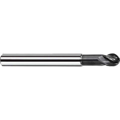 Fraisa - 3/16" Diam, 3/16" LOC, 4 Flute Solid Carbide Ball End Mill - Makers Industrial Supply