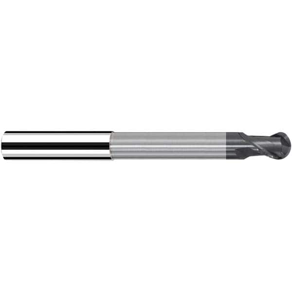 Fraisa - 6mm Diam, 7mm LOC, 2 Flute Solid Carbide Ball End Mill - Makers Industrial Supply