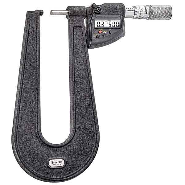 Starrett - Electronic Outside Micrometers Type: Standard Minimum Measurement (Decimal Inch): 0 - Makers Industrial Supply