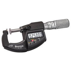 Starrett - Disc Micrometers Operation Type: Electronic Minimum Measurement (mm): 0 - Makers Industrial Supply