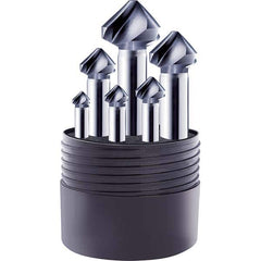 Guhring - Countersink Sets Countersink Type: Three Flute Minimum Head Diameter (Inch): 1/4 - Makers Industrial Supply