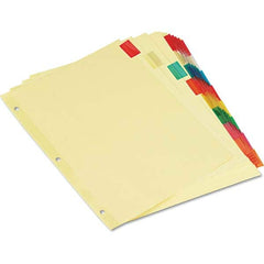 UNIVERSAL - Tabs, Indexes & Dividers Indexes & Divider Type: Customizable Size: 8-1/2 x 11 - Makers Industrial Supply