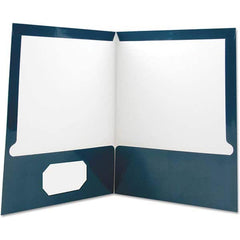 UNIVERSAL - File Folders, Expansion Folders & Hanging Files Folder/File Type: Pocket Folders Color: Navy - Makers Industrial Supply