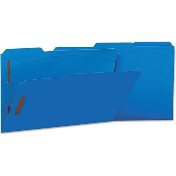 UNIVERSAL - File Folders, Expansion Folders & Hanging Files Folder/File Type: File Folders with Top Tab Color: Blue - Makers Industrial Supply