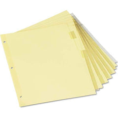 UNIVERSAL - Tabs, Indexes & Dividers Indexes & Divider Type: Customizable Size: 8-1/2 x 11 - Makers Industrial Supply