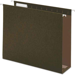 UNIVERSAL - File Folders, Expansion Folders & Hanging Files Folder/File Type: Hanging File Folders with Box Bottom Color: Green - Makers Industrial Supply