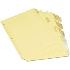 UNIVERSAL - Tabs, Indexes & Dividers Indexes & Divider Type: Customizable Size: 8-1/2 x 11 - Makers Industrial Supply