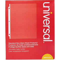 UNIVERSAL - Document Protectors Type: Sheet Protector Width (Inch): 9.65 - Makers Industrial Supply