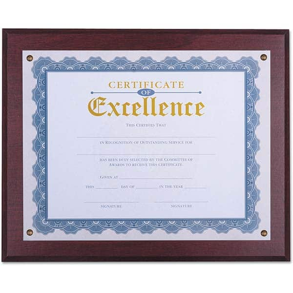 UNIVERSAL - Document Protectors Type: Award Plaque Width (Inch): 13.33 - Makers Industrial Supply