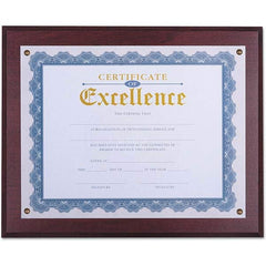 UNIVERSAL - Document Protectors Type: Award Plaque Width (Inch): 13.33 - Makers Industrial Supply